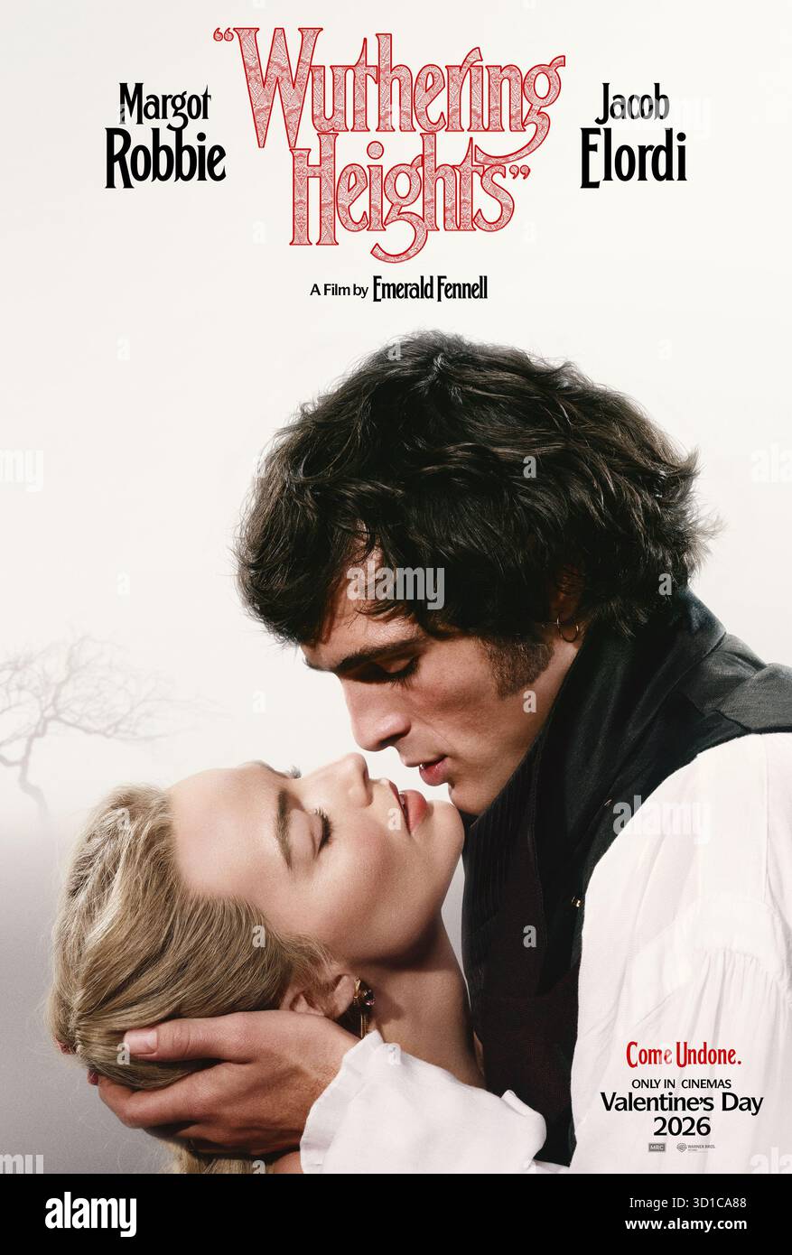RELEASE DATE: February 11, 2026 TITLE: Wuthering Heights STUDIO: Warner Bros. Pictures DIRECTOR: Emerald Fennell PLOT: A passionate and tumultuous love story set against the backdrop of the Yorkshire moors, exploring the intense and destructive relationship between Heathcliff and Catherine Earnshaw. STARRING: MARGOT ROBBIE and JACOB ELORDI. EDITORIAL USAGE ONLY! Not for Commercial USAGE! Stock Photo