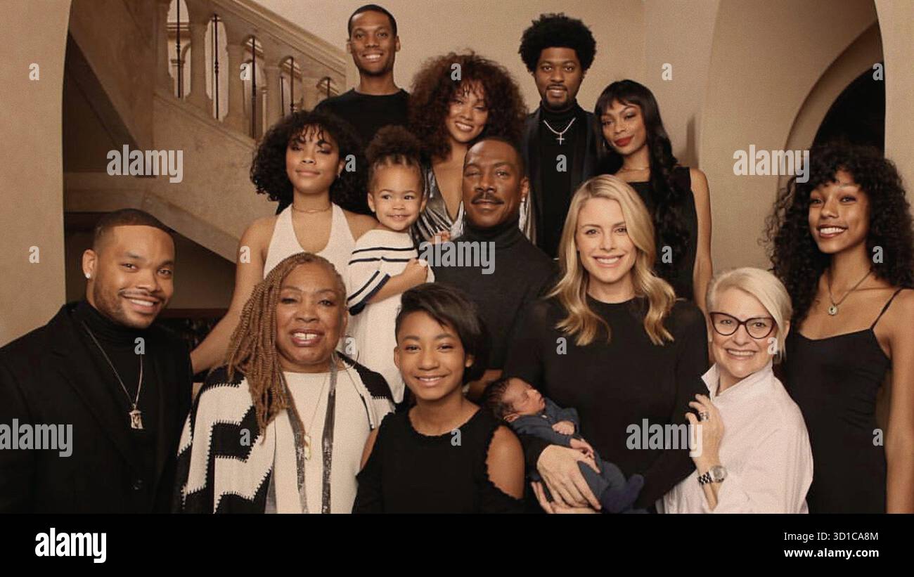RELEASE DATE: November 12, 2025 TITLE: Being Eddie STUDIO: Netflix DIRECTOR: Angus Wall PLOT: From teen comedian to Hollywood legend, Eddie Murphy revisits his extraordinary showbiz ride with raw honesty and humor in this star-studded documentary. STARRING: Eddie Murphy and family. EDITORIAL USAGE ONLY! Not for Commercial USAGE! Stock Photo