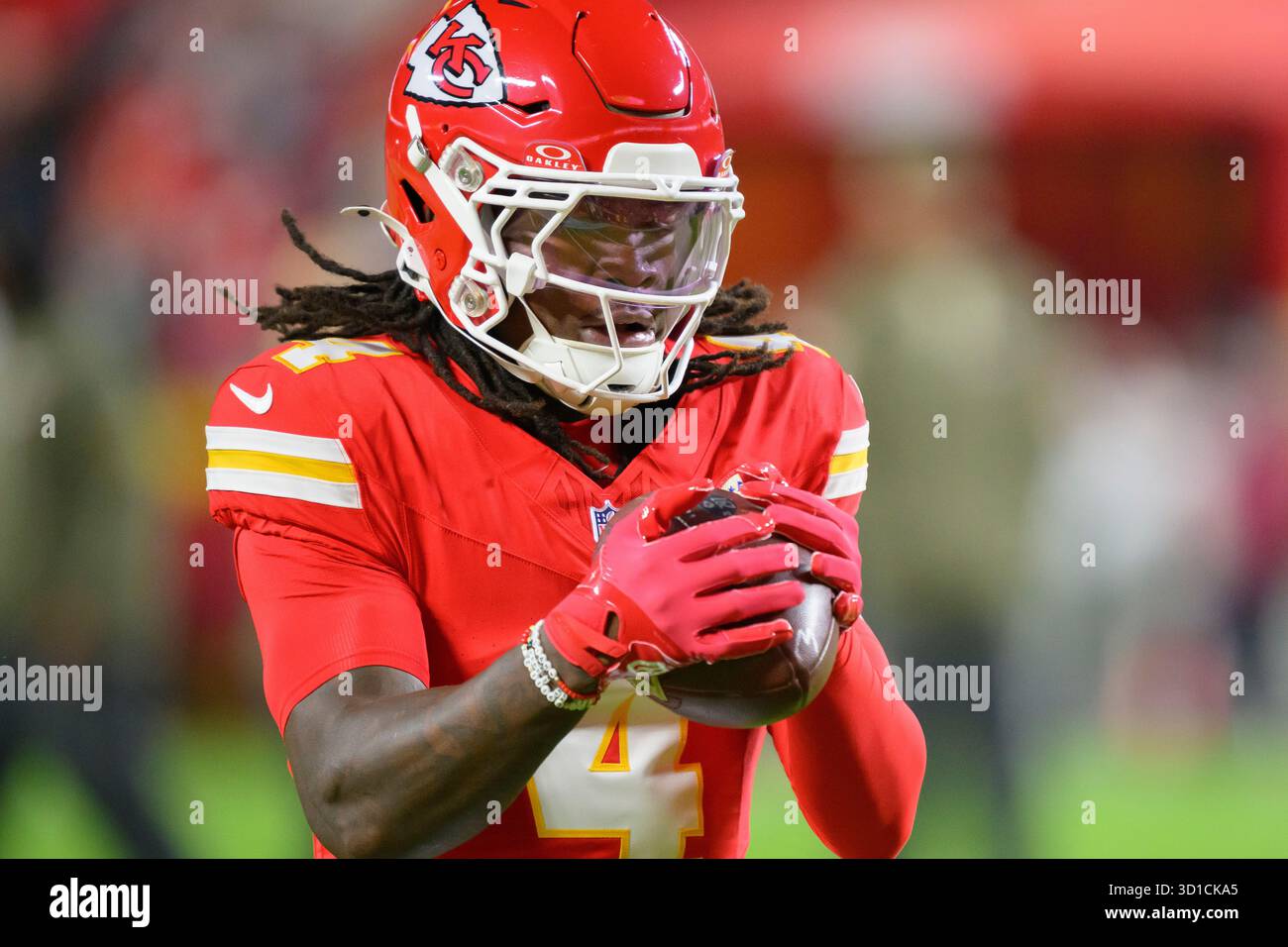 Kc Football Player Rashee Rice Kansas City Chiefs wide receiver Rashee Rice makes a catch during ...