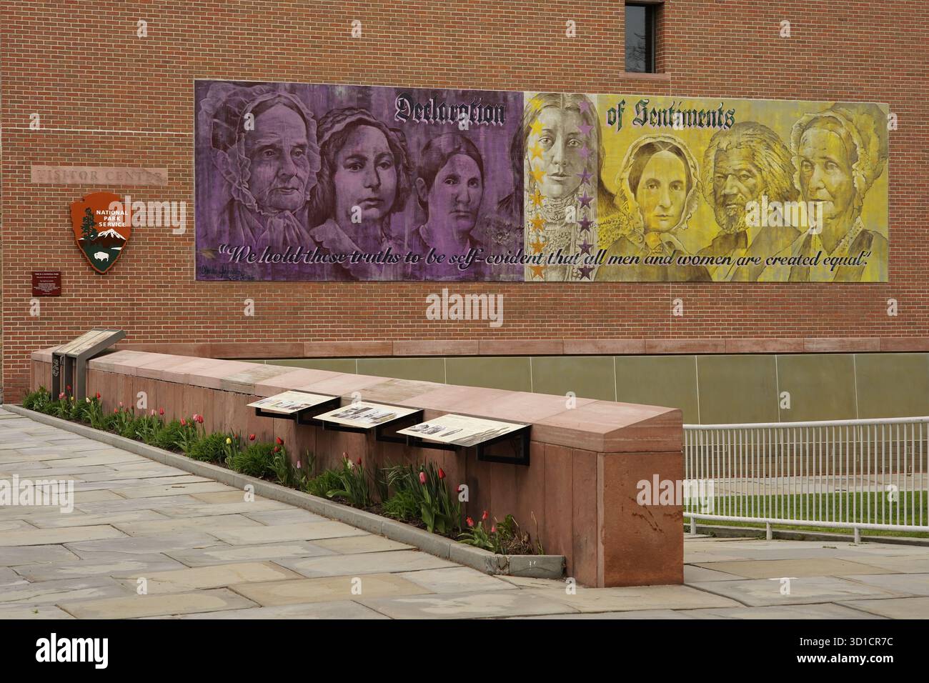 Declaration of Sentiments mural displayed at Women's Rights National ...