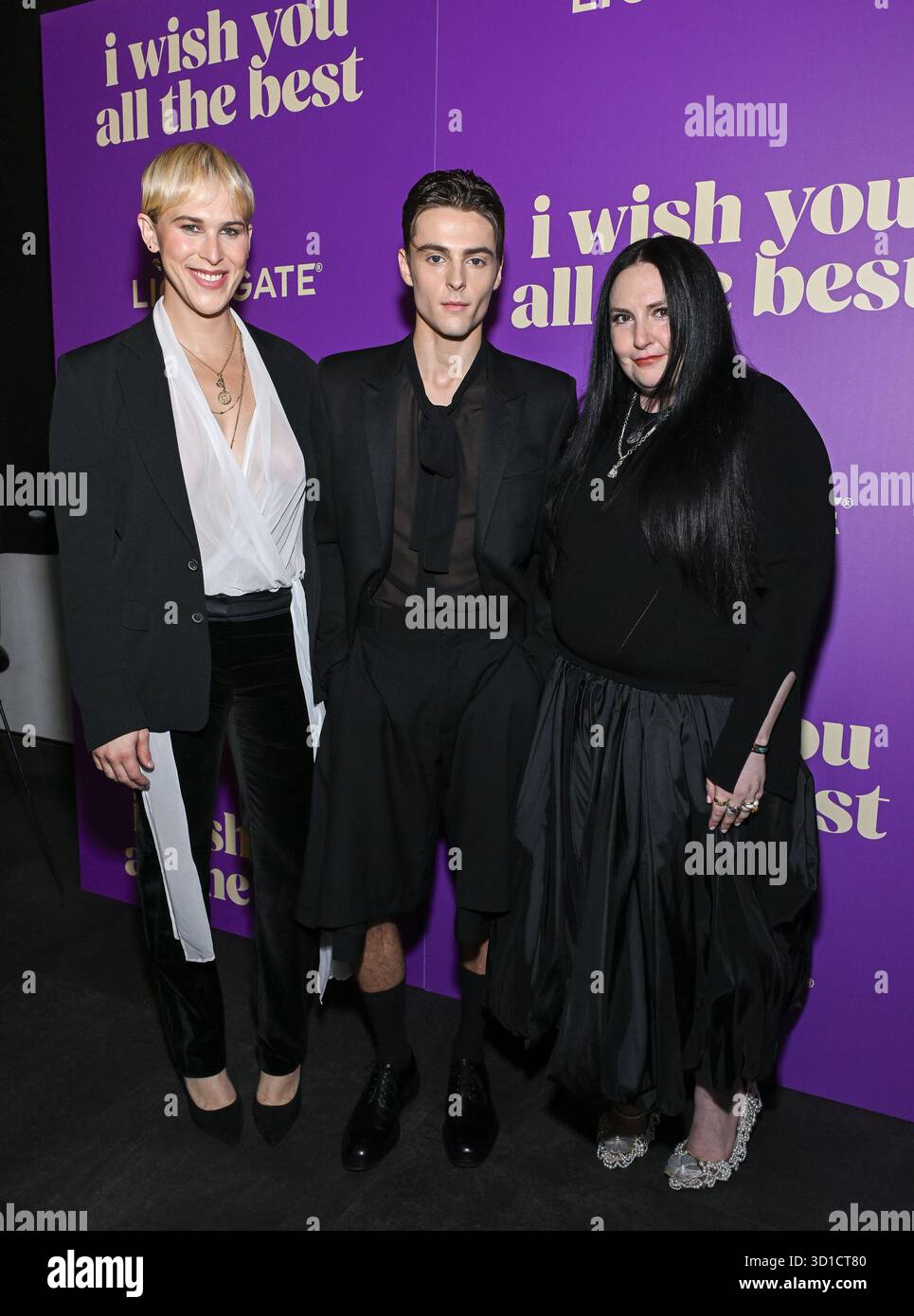 Tommy Dorfman, left, Corey Fogelmanis and Lena Dunham attend the ...