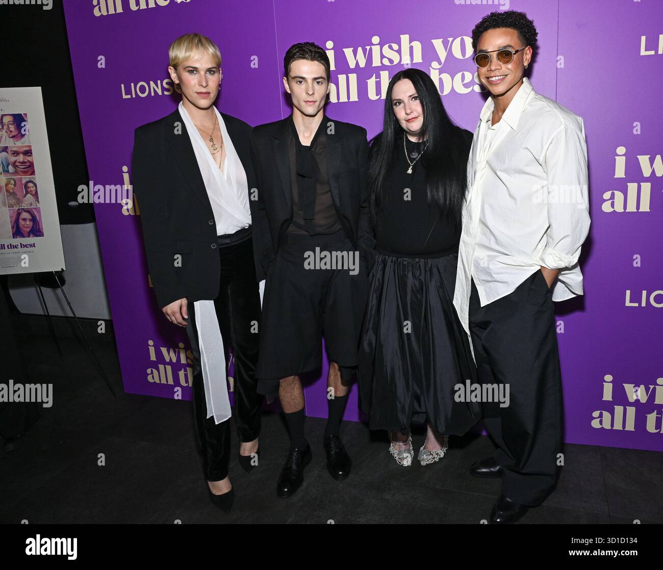 Tommy Dorfman, left, Corey Fogelmanis, Lena Dunham and Miles Gutierrez ...