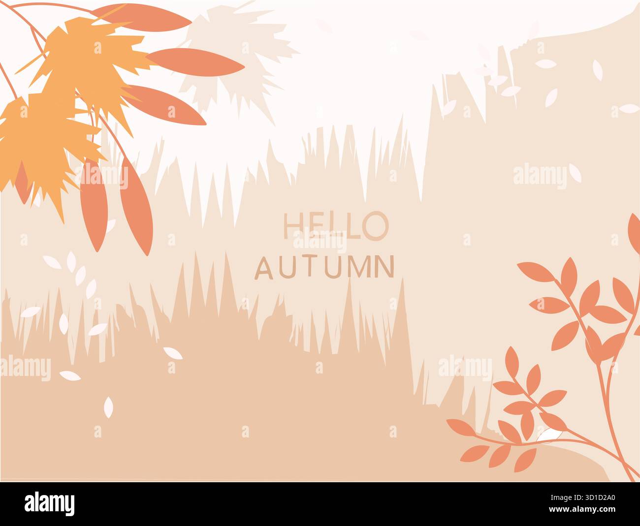 autumn graphic design and illustrations Stock Vector