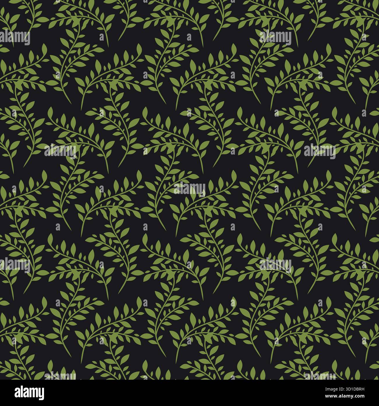 green leaves pattern background. leaf seamless pattern Stock Vector