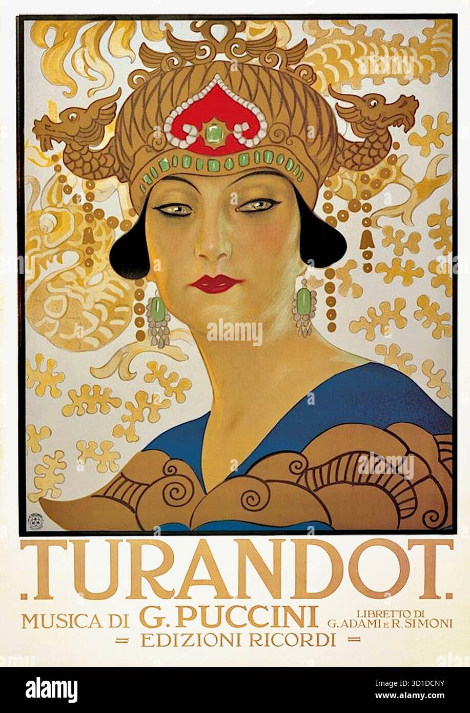 Turandot poster opera giacomo puccini hi-res stock photography and