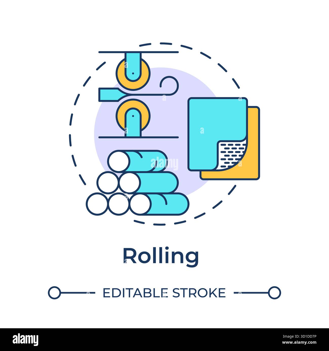 Steel re rolling Cut Out Stock Images & Pictures - Alamy