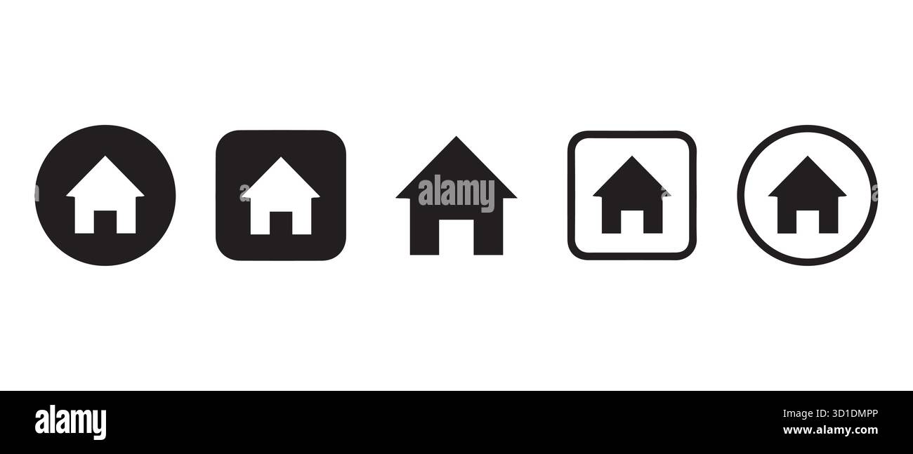 Standalone house icon Black and White Stock Photos & Images - Alamy