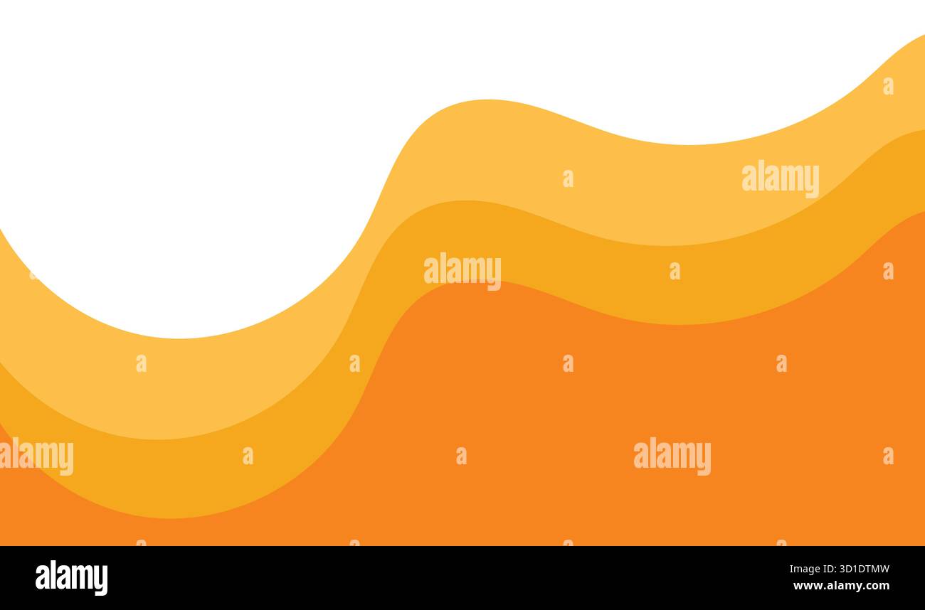 Orange Yellow Waves – Abstract Horizontal Gradient Flow Background ...
