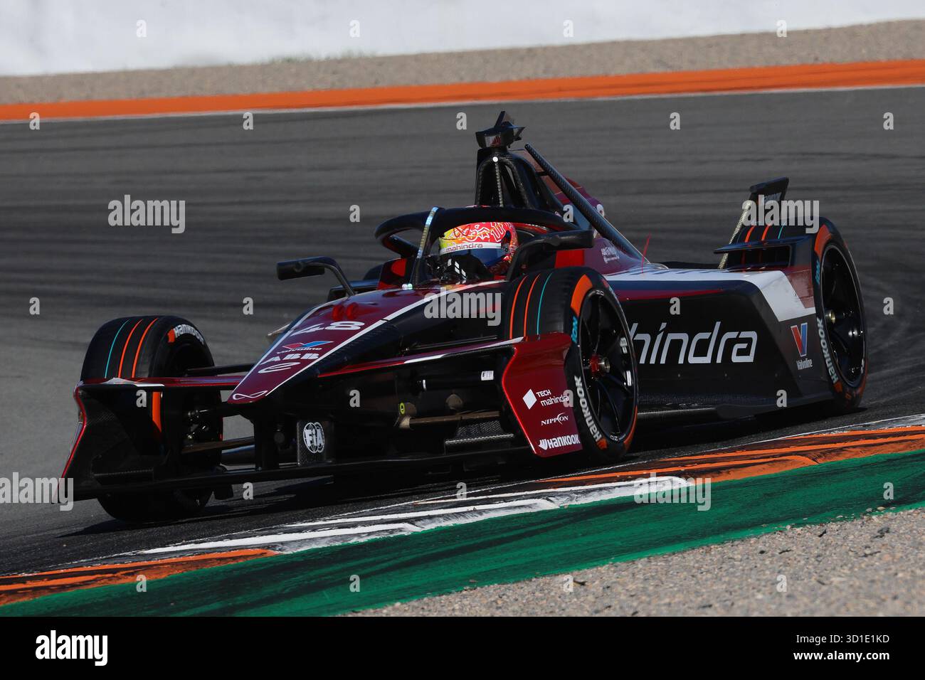 Edoardo Mortara driving his Mahindra Racing. FIA Formula E Preseason ...