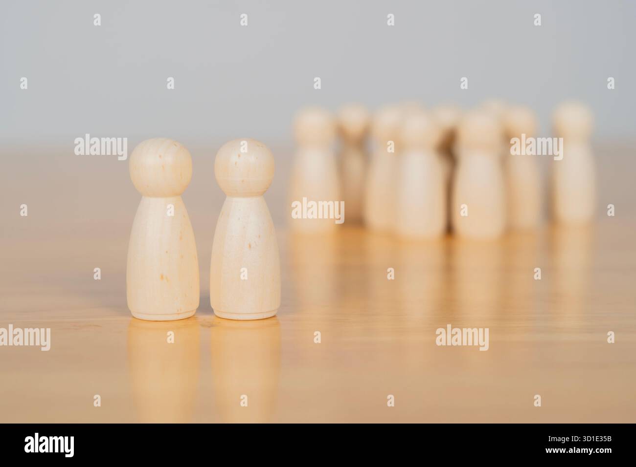 Leader or Leadership, Human resource, Talent management, Recruitment employee, Successful business team leader concept Stock Photo