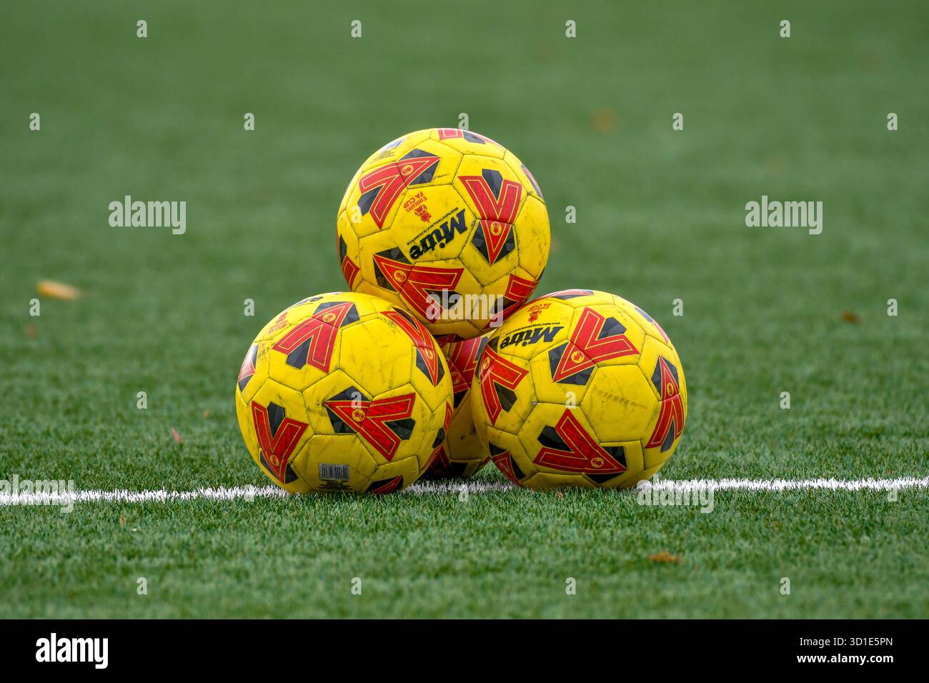 Footballs stacked stadium hi-res stock photography and images - Alamy