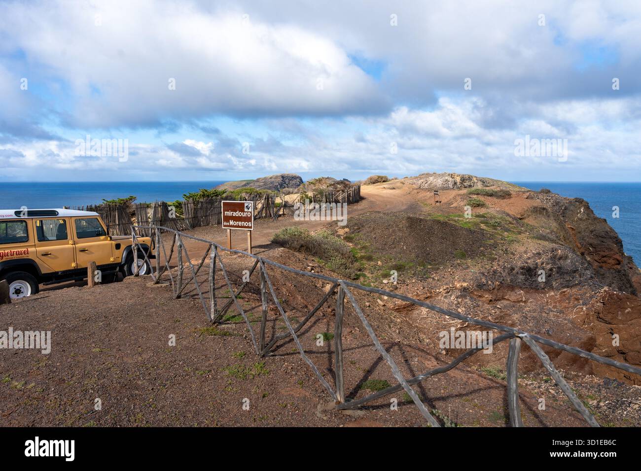 Madeira Land Rover Porto Santo, Madeira, Portugal - 03.24.2025: Land Rover vehicles at ...