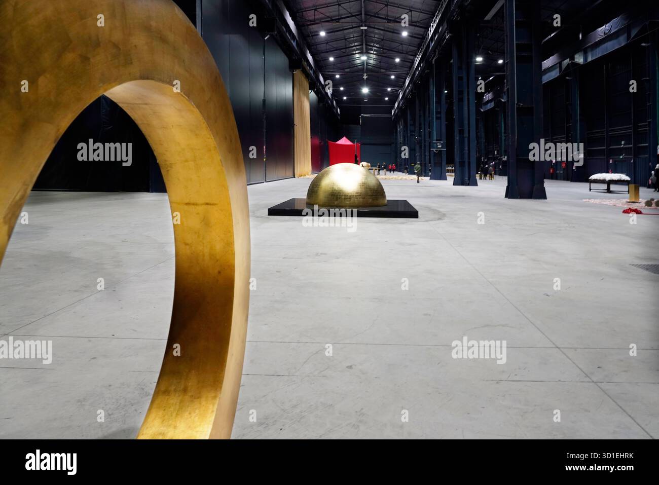 Fondazione Pirelli Hangar Bicocca, James Lee Byars retrospective, Milan, Via Chiese 2 street Lombardy, Italy, Europe Stock Photo