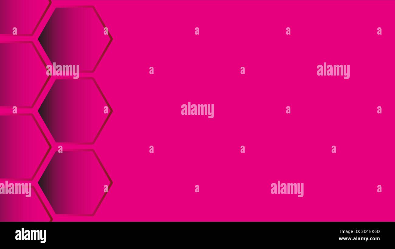 Abstract pink background with hexagonal pattern design Stock Vector ...