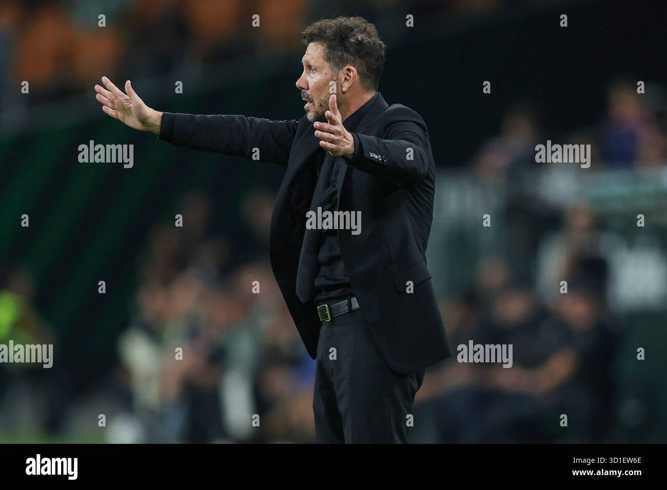 Atletico de Madrid head coach Diego Simeone during the La Liga EA ...