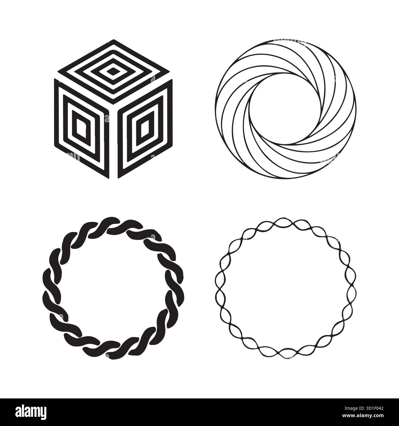 Puzzle visual motif Stock Vector Images - Alamy