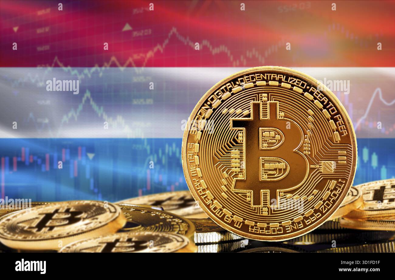 Luxembourg flag on a bitcoin cryptocurrency coin. 3D Rendering Stock Photo  - Alamy