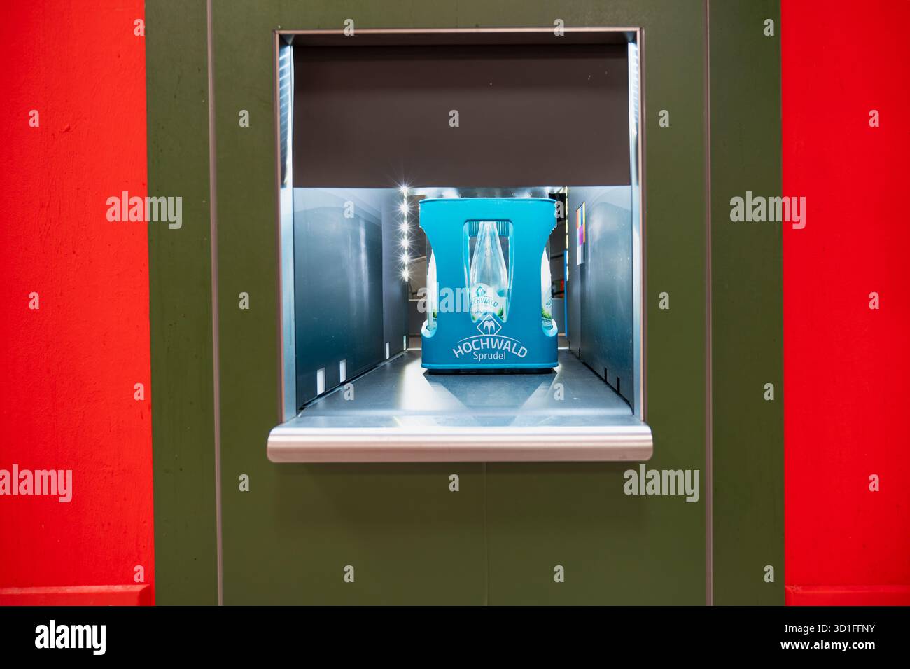 Deposit bottles and cans, reverse vending machine for returning ...
