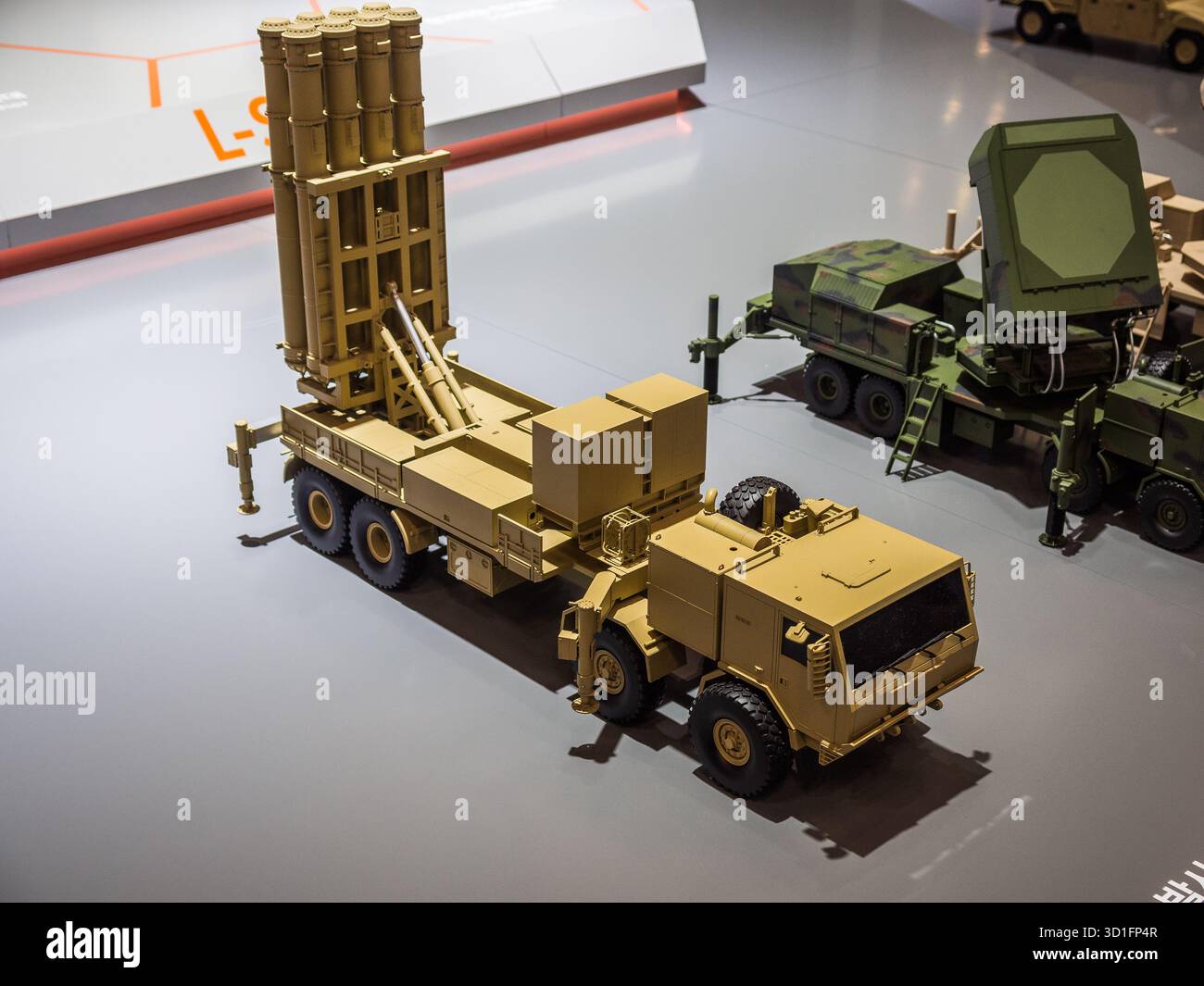 Goyang, South Korea – October 23, 2025: Hanwha Aerospace M-SAM Launcher ...