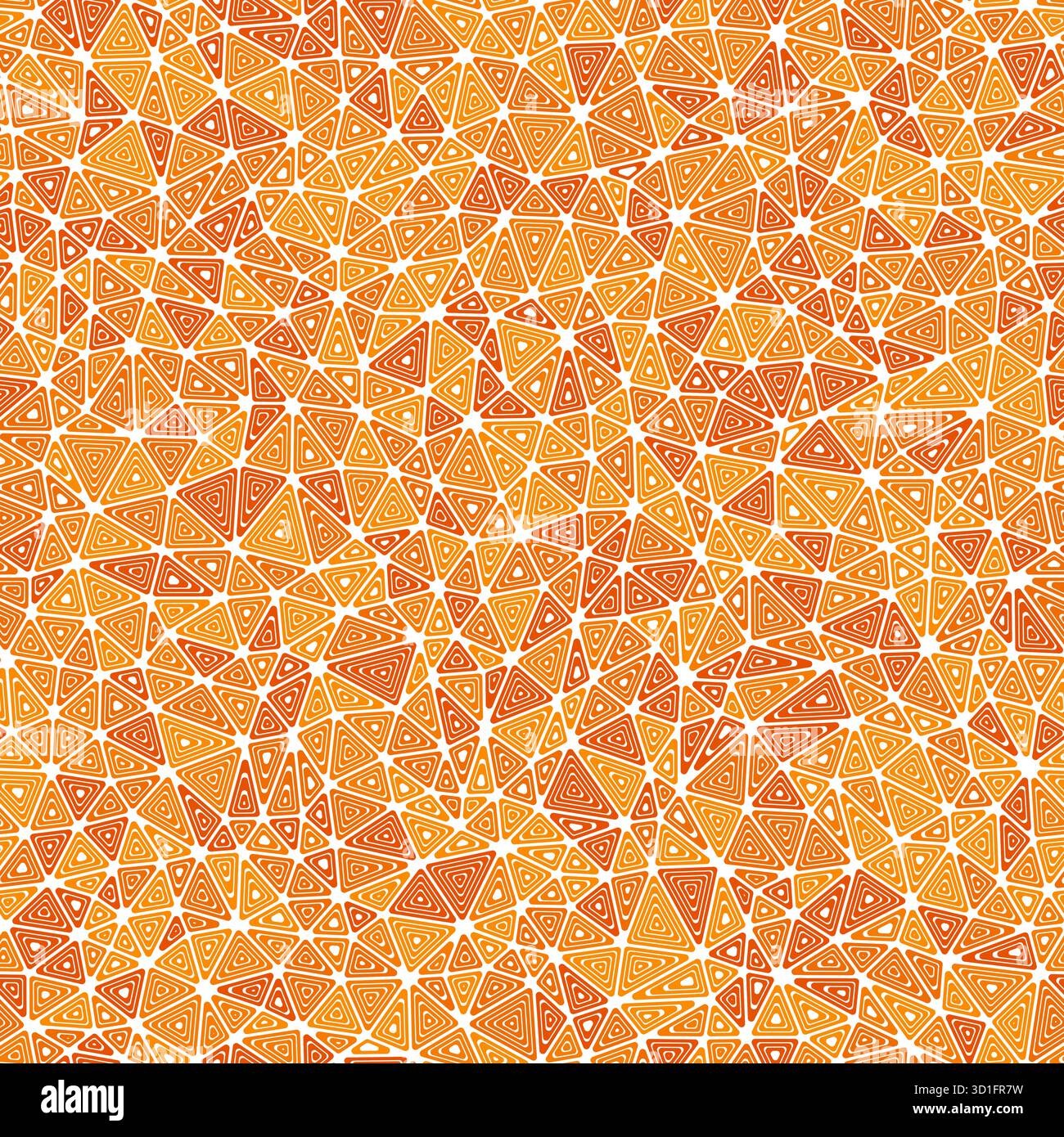 Minimal geometric background. Small triangle size. Multiple repeated inner triangles. Mono-tone style. Repeatable pattern. Modern vector tiles. Stock Vector