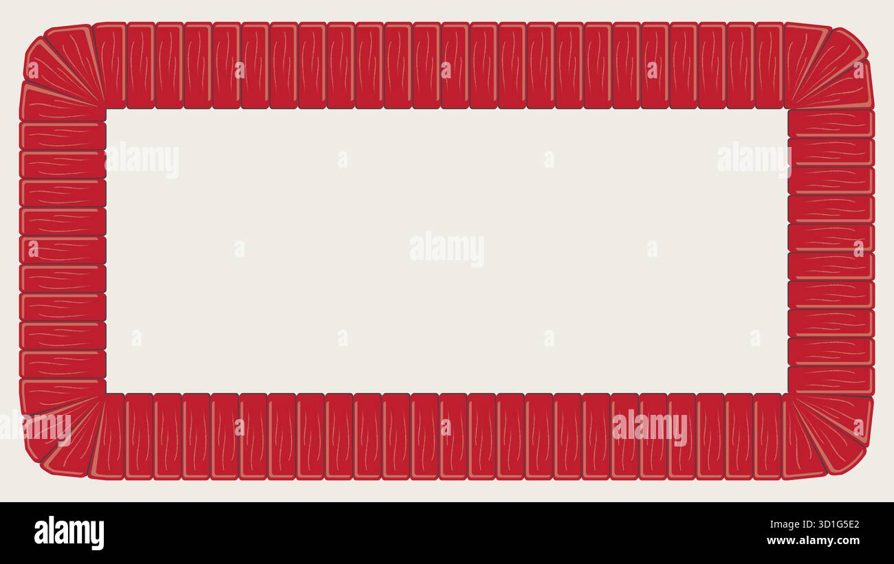 Brick frame with empty space for your text illustration cartoon vector Stock Vector