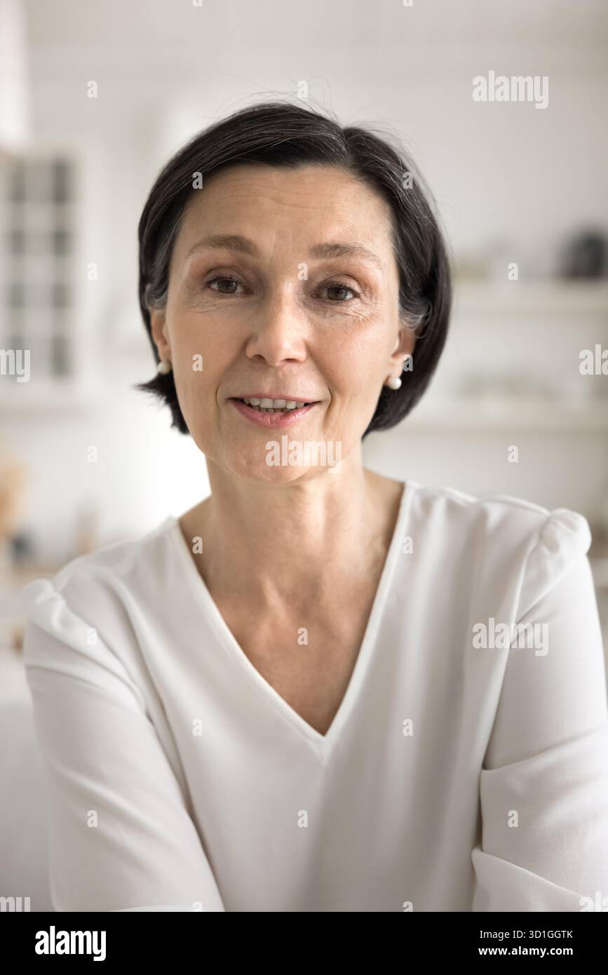 Webcam portrait elegant older hi-res stock photography and images - Alamy