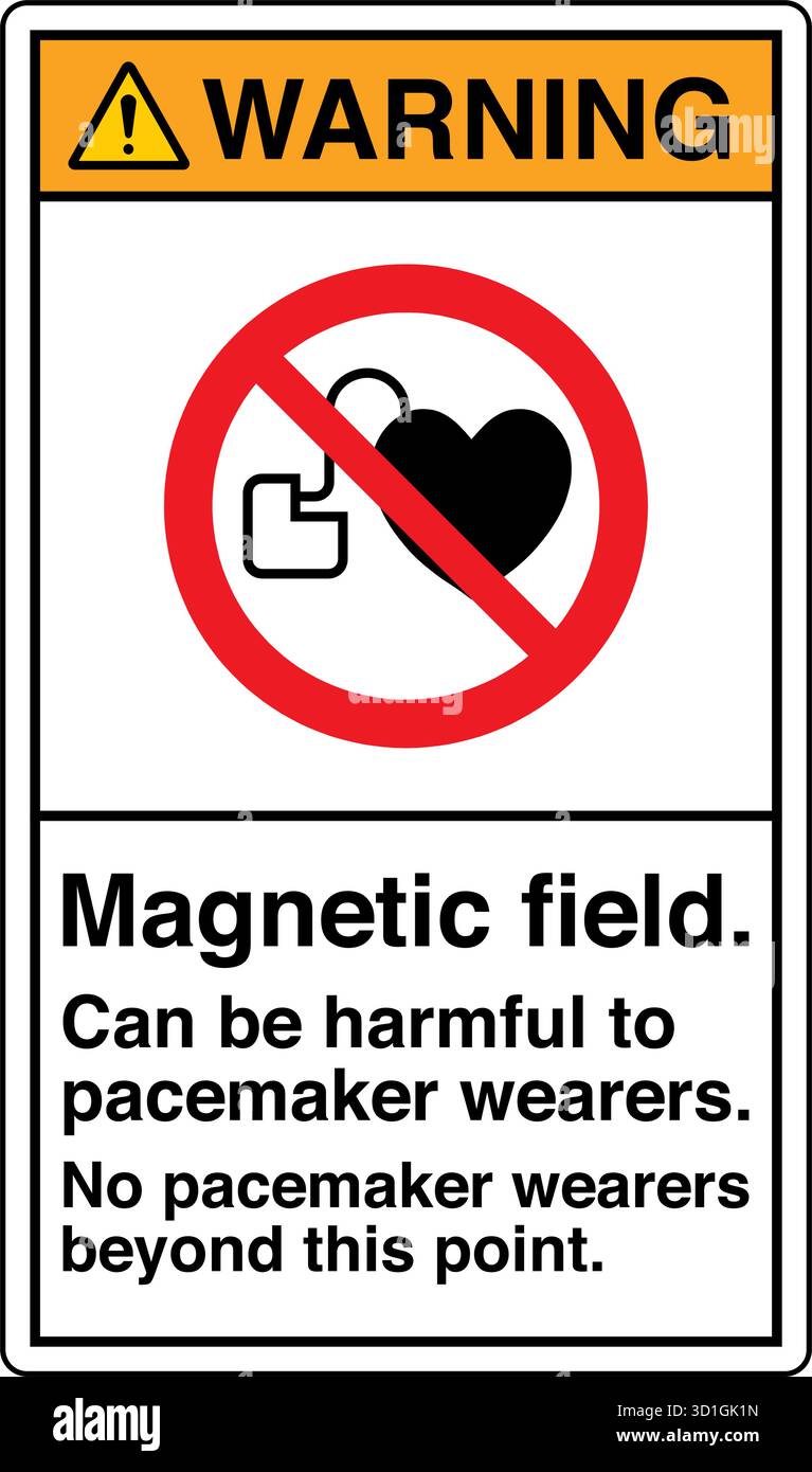 The "Safety Sign: Magnetic Field" alerts individuals to areas with ...