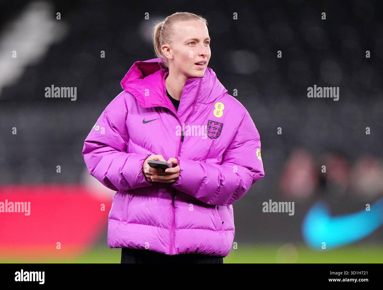 England's Aggie Beever-Jones ahead of the international friendly match ...