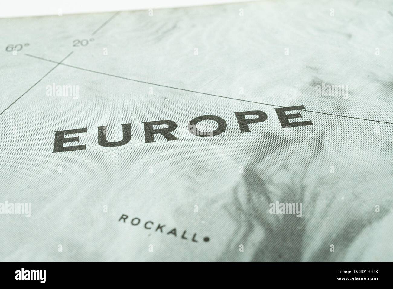 This nautical chart shows Europe, focusing on the Rockall area The map ...
