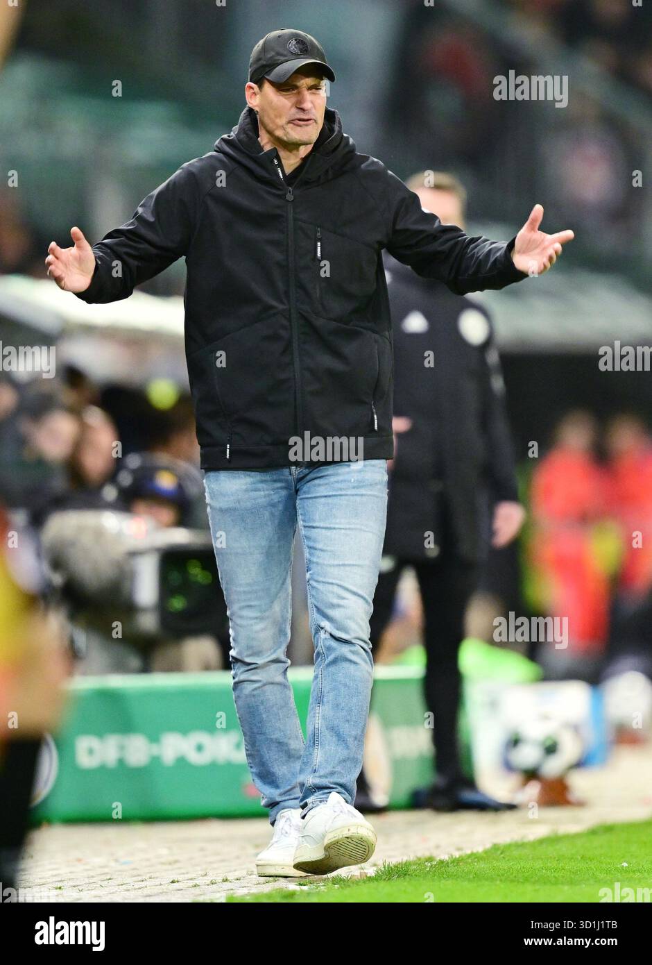 Trainer [coach] Alexander Blessin (St. Pauli) Hamburg, October 28, 2025 ...