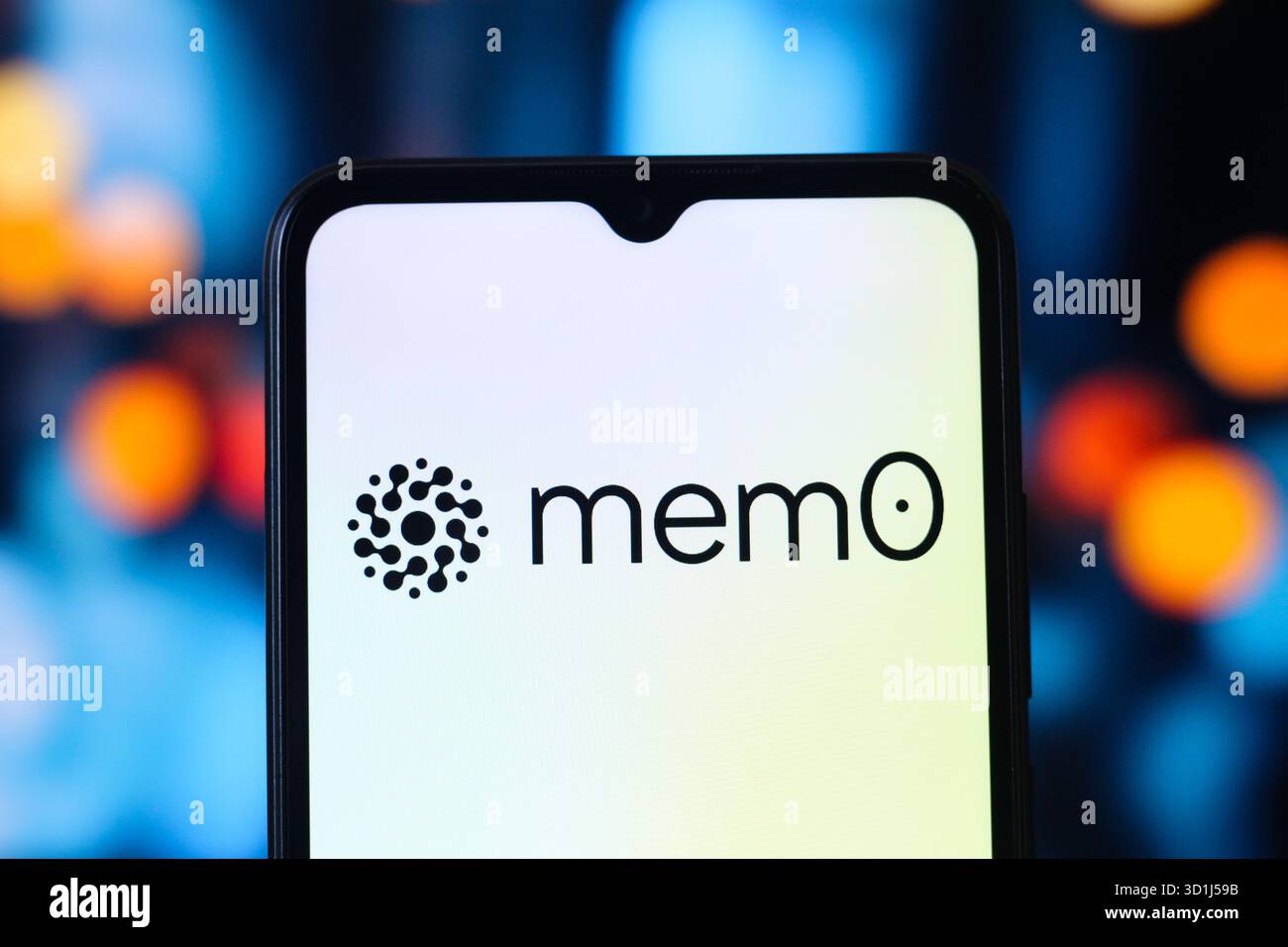 October 28, 2025, Canada: In this photo illustration, the Mem0 AI logo ...