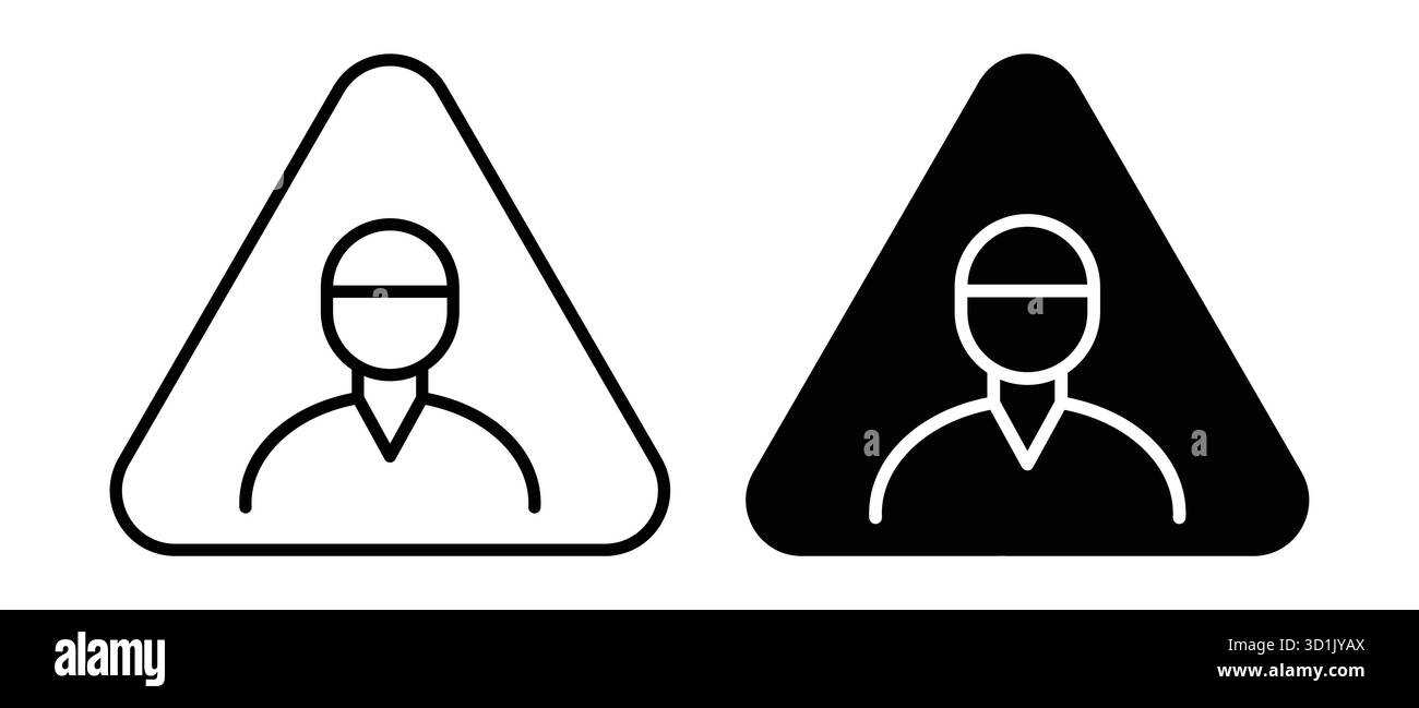 This image features a minimalist user icon in contrasting black and ...