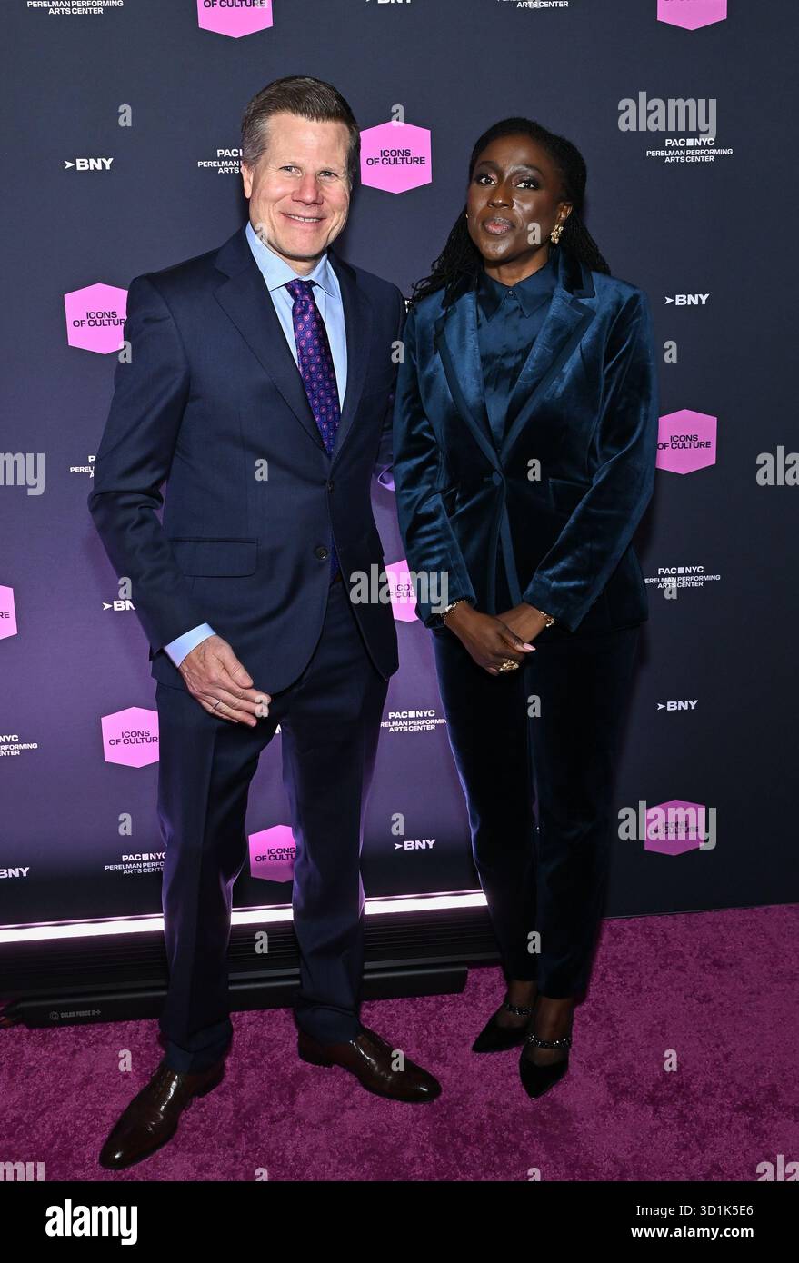 Bill Rauch, left, and Khady Kamara Nunez attend the PAC NYC Icons of ...