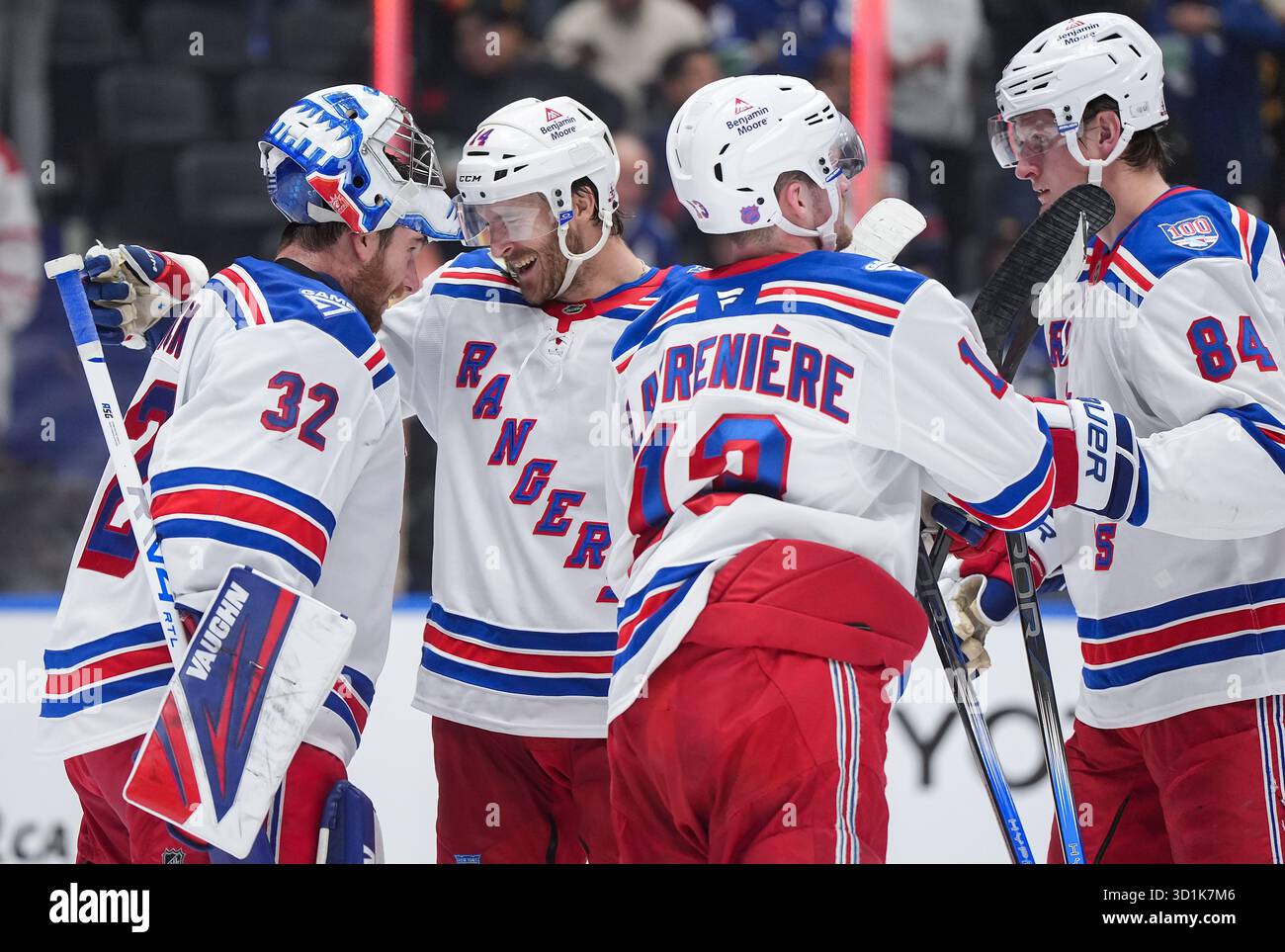 New York Rangers goalie Jonathan Quick, from left to right, Taylor ...