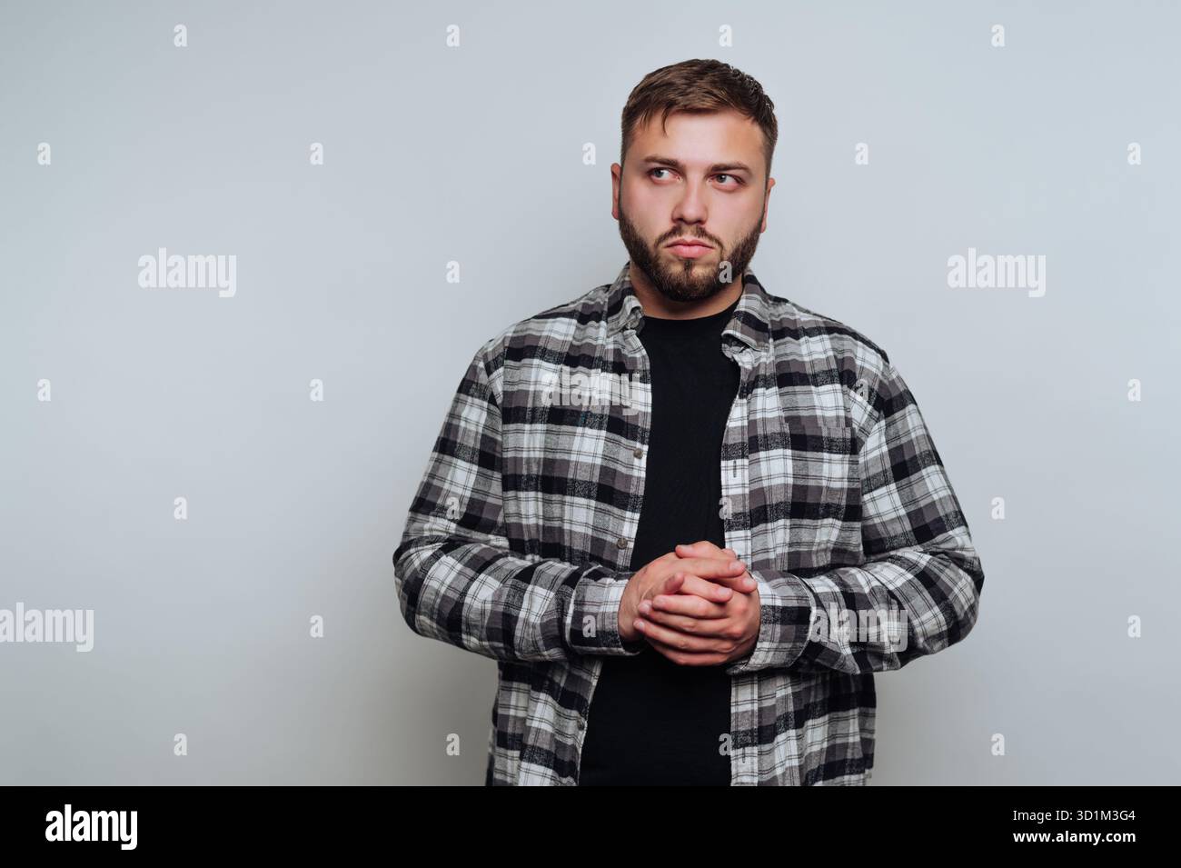 Standing man in plaid hi-res stock photography and images - Alamy