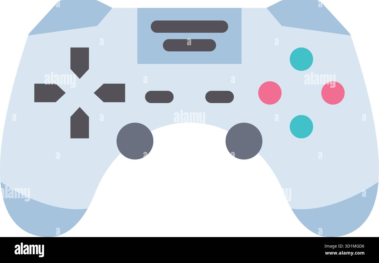 Adaptive Gaming Controller icon vector image. Suitable for mobile apps, web apps and print media. Stock Vector