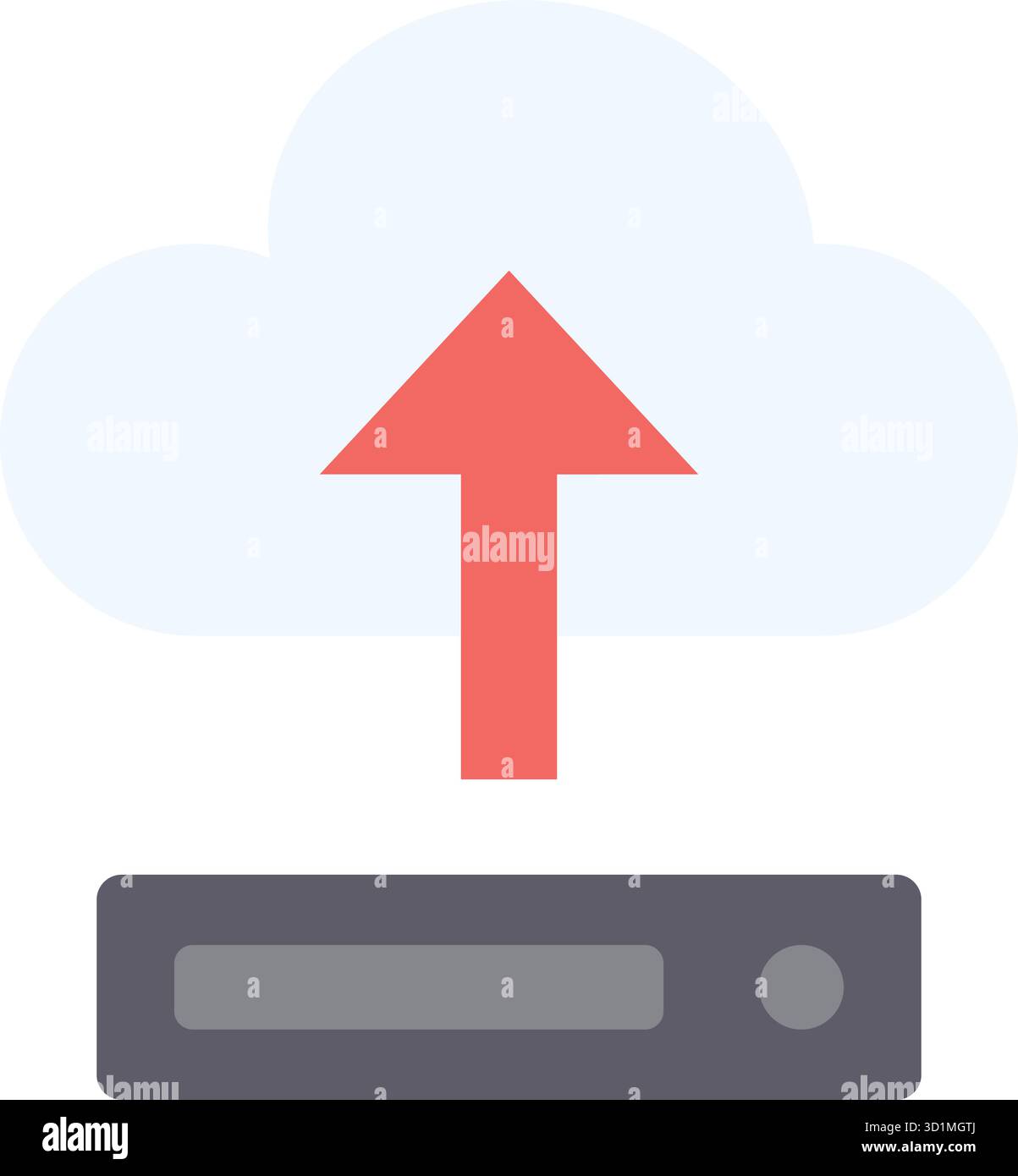 Cloud Migration icon vector image. Suitable for mobile apps, web apps and print media. Stock Vector