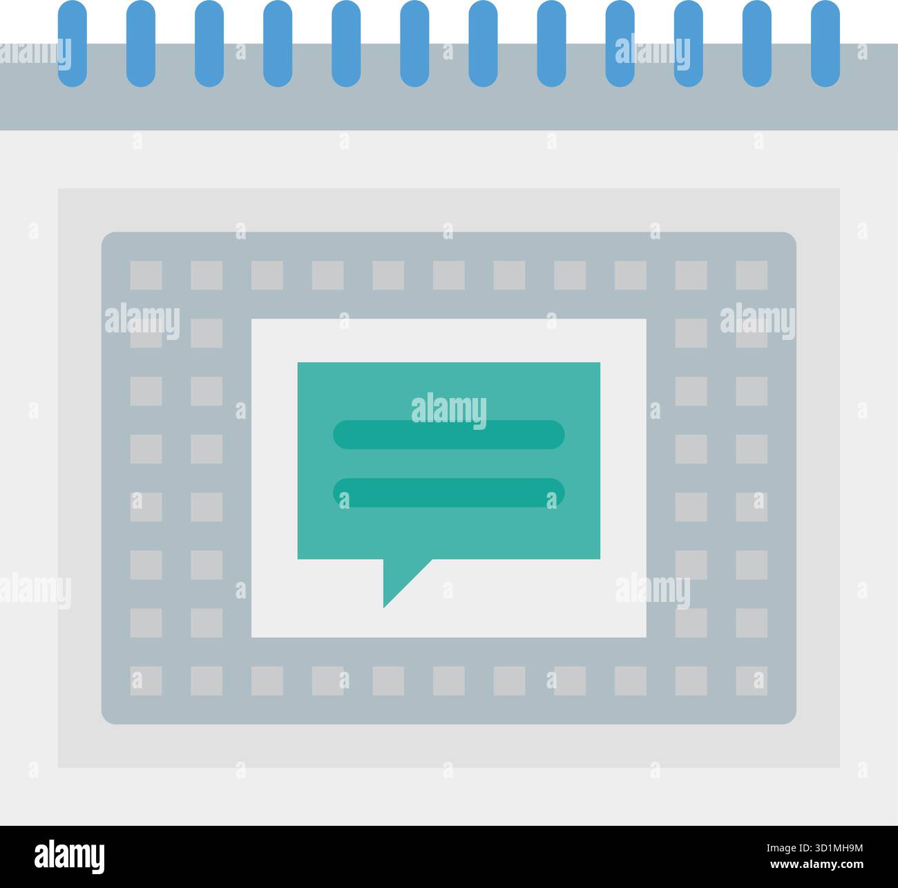 Content Calendar icon vector image. Suitable for mobile apps, web apps and print media. Stock Vector