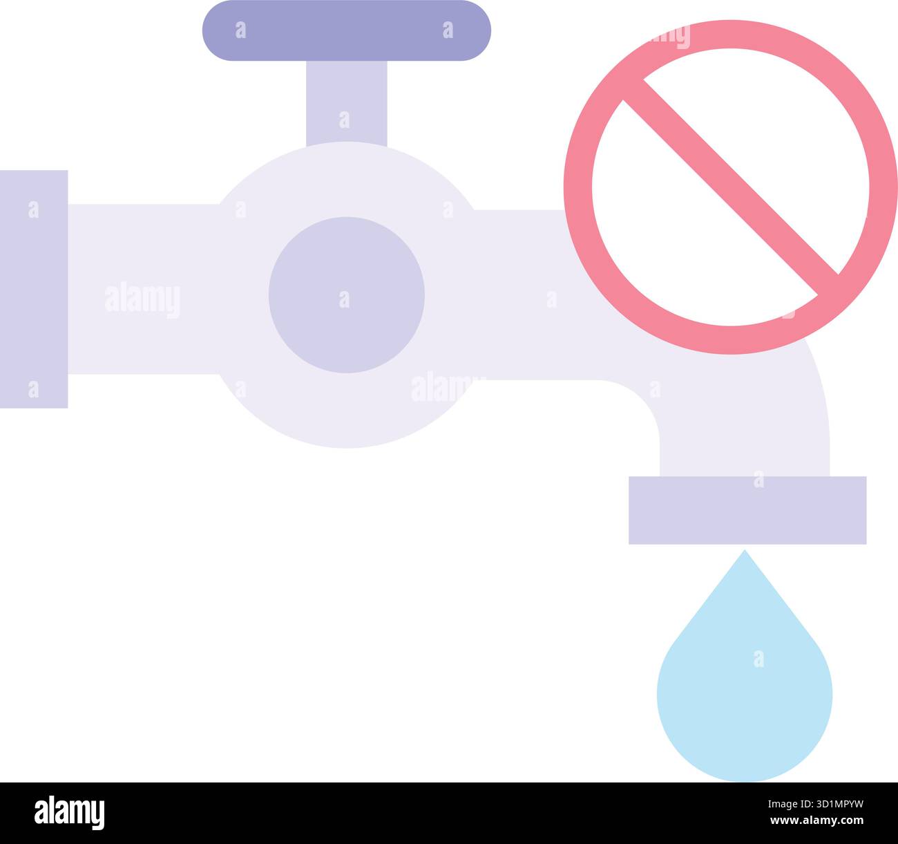 Save Water Tap icon vector image. Suitable for mobile apps, web apps and print media. Stock Vector