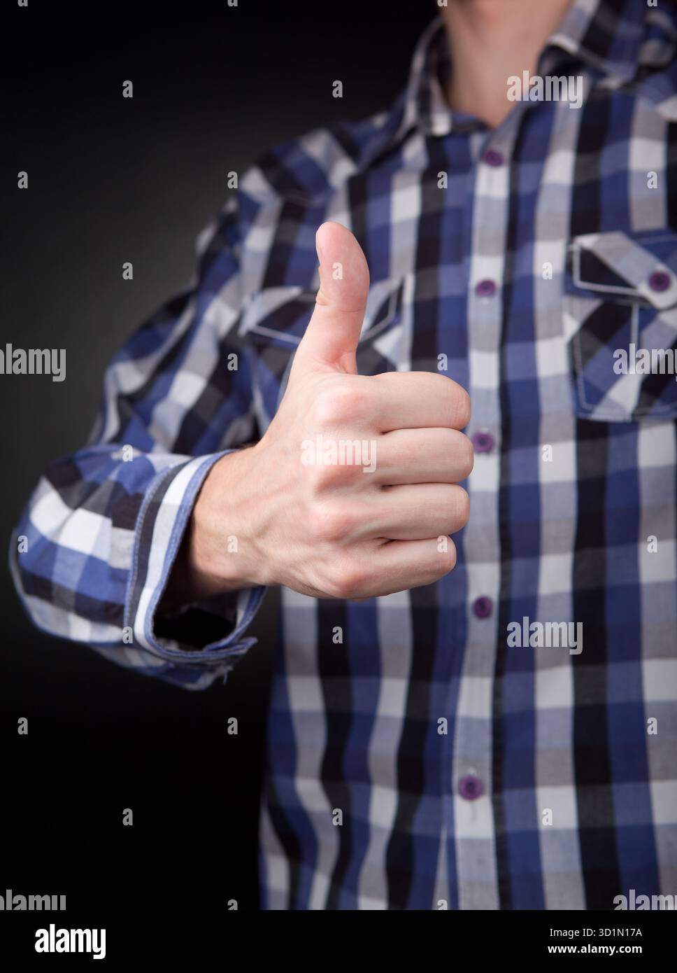 White and grey checkered shirt hi-res stock photography and images - Alamy