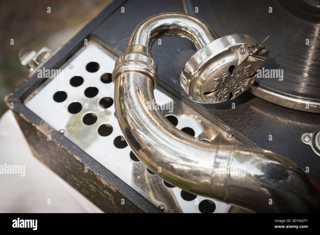 Antique Phonograph Record Player Stock Photo - Alamy