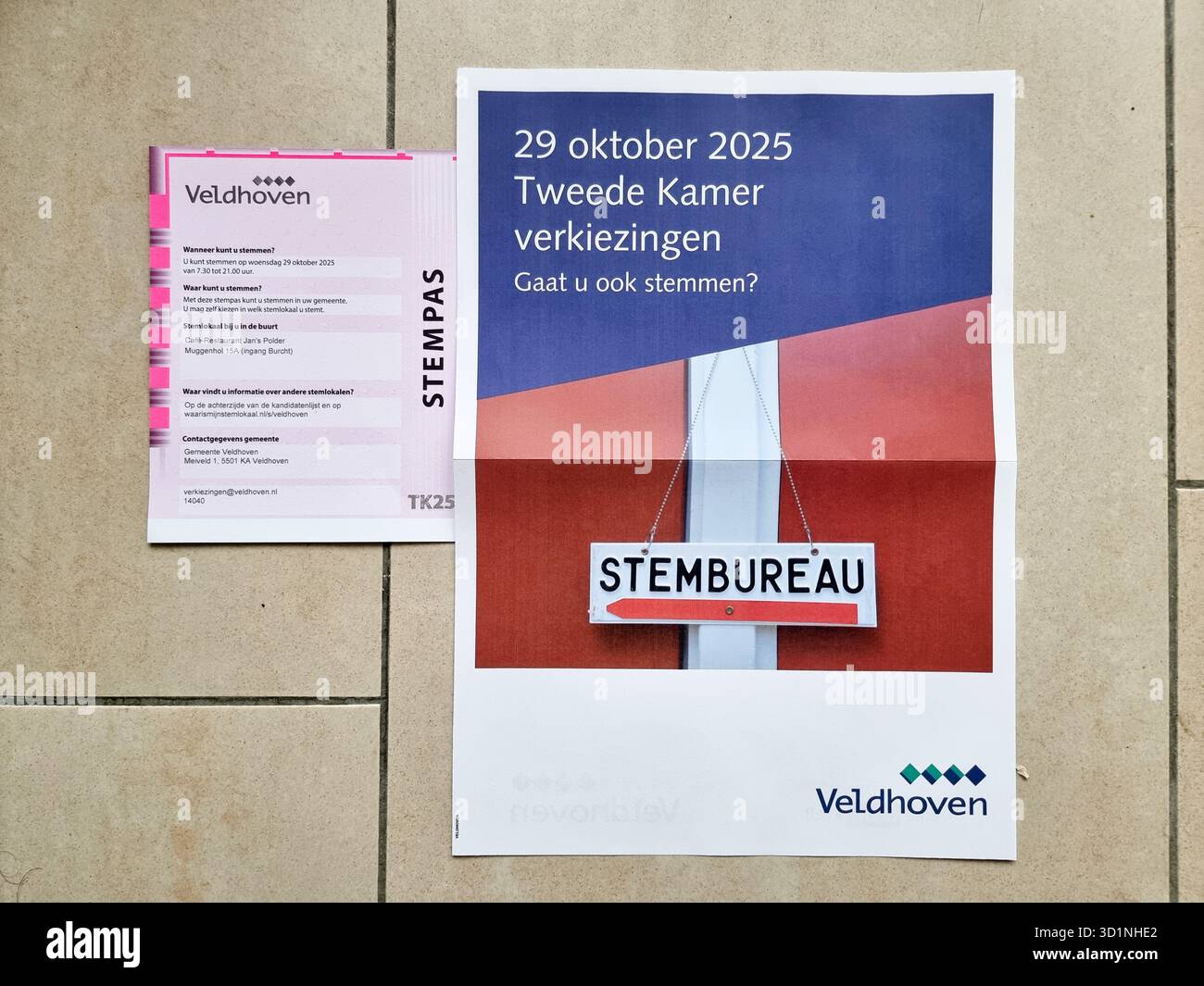 Poster / notice for the general elections in the Netherlands in October ...