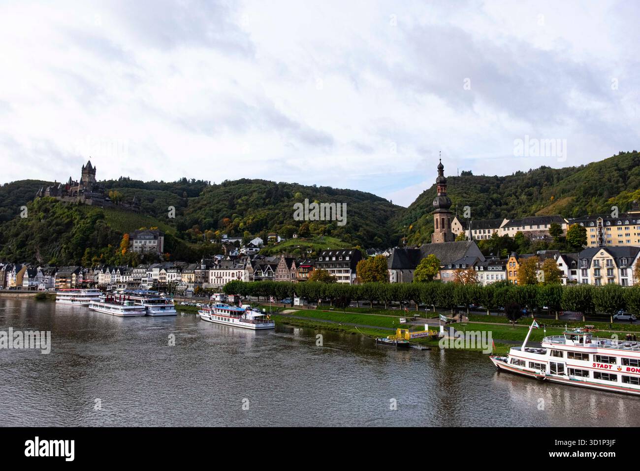 Cochem Mosel town in Germany EU at end of Cochemer Krampen where ...