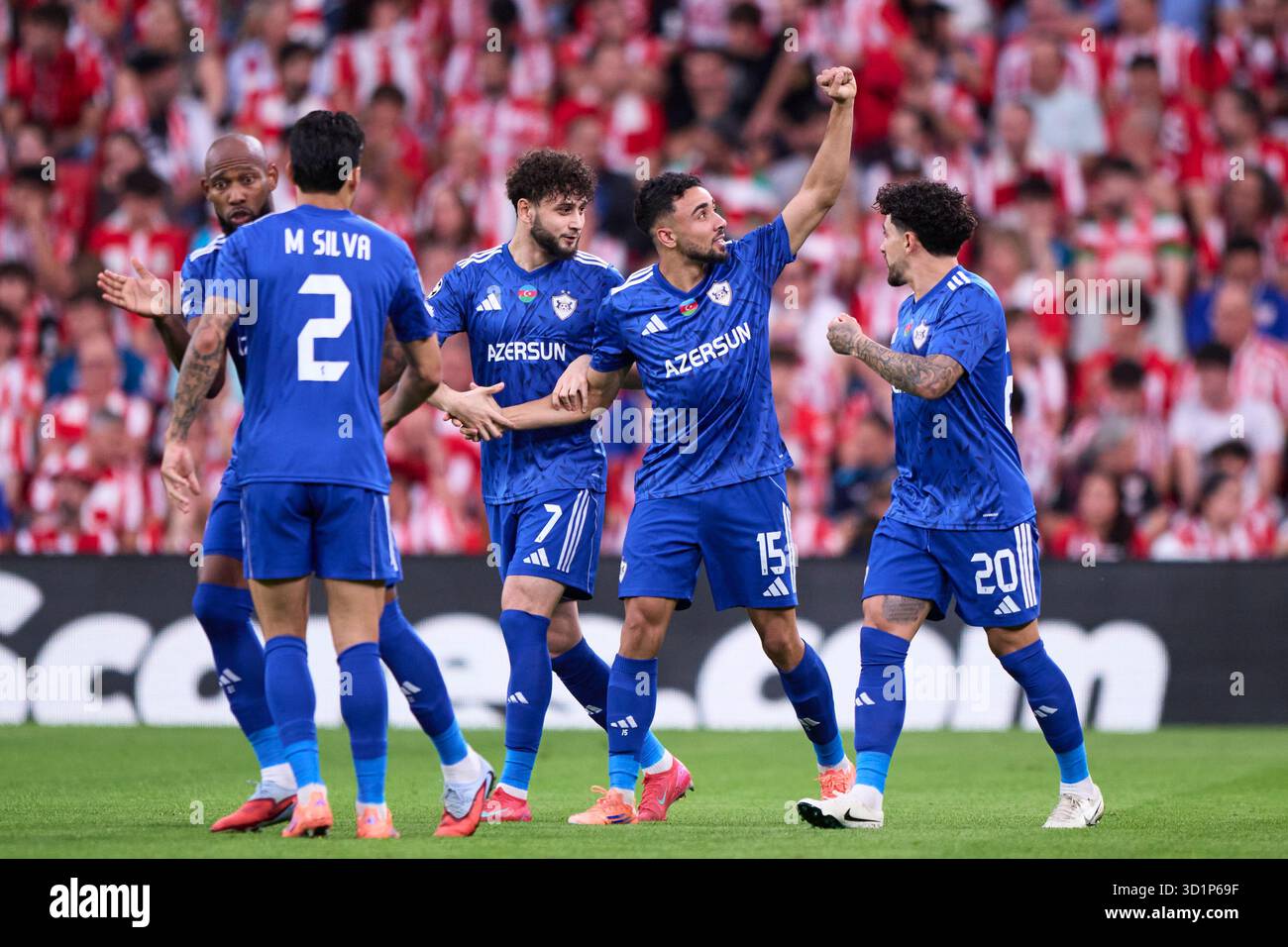Leandro Andrade of Qarabag FK during the UEFA Champions League match ...