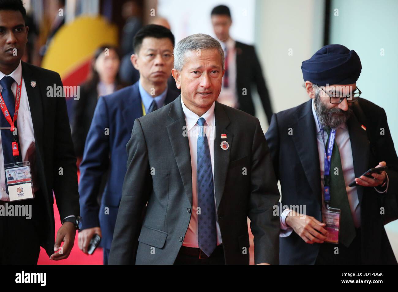 Dr Vivian Balakrishnan the Minister of Foreign Affairs Singapore seen ...
