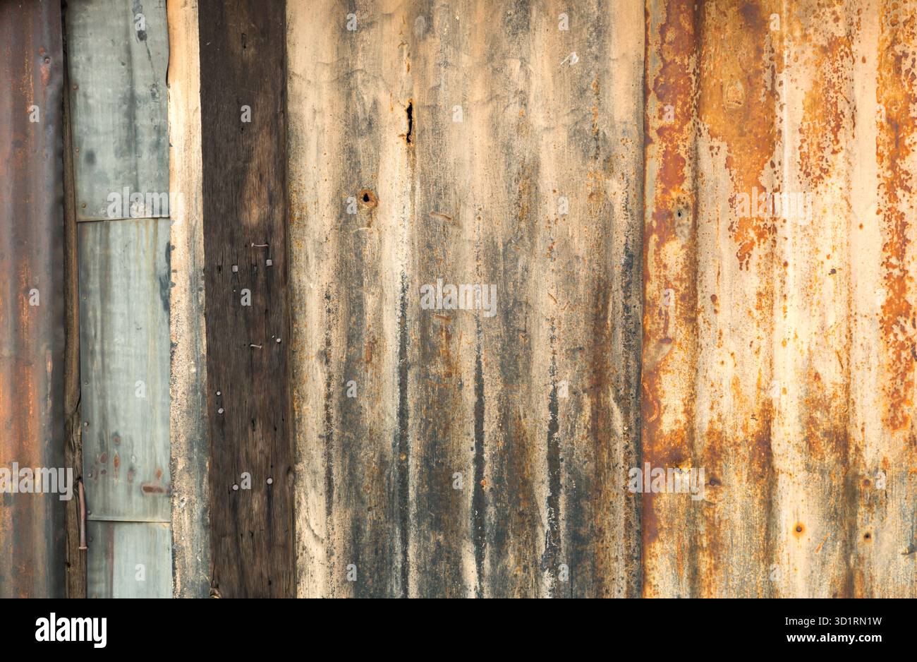 Old Rusty Sheet Metal Abstract Background Texture Stock Photo