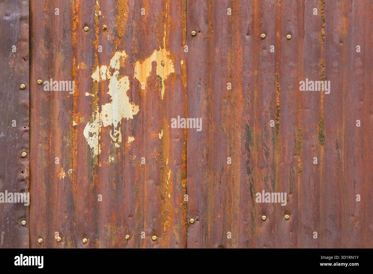 Old Rusty Sheet Metal Abstract Background Texture Stock Photo