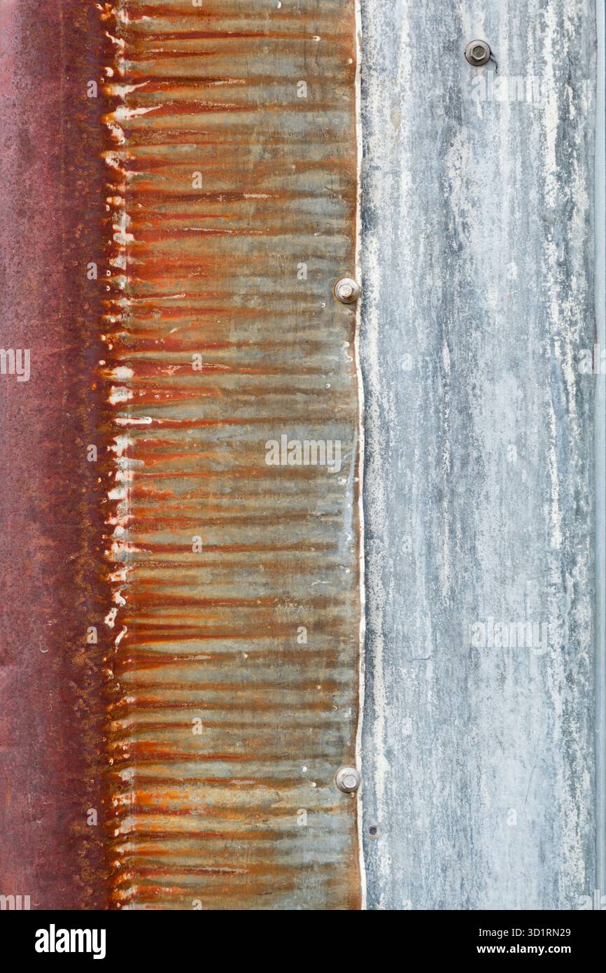 Old Rusty Sheet Metal Abstract Background Texture Stock Photo