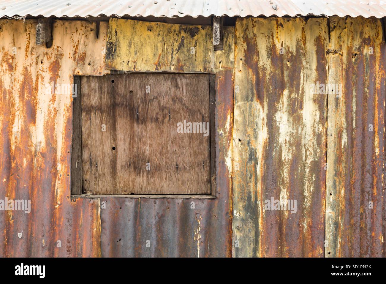Old Rusty Sheet Metal Abstract Background Texture Stock Photo