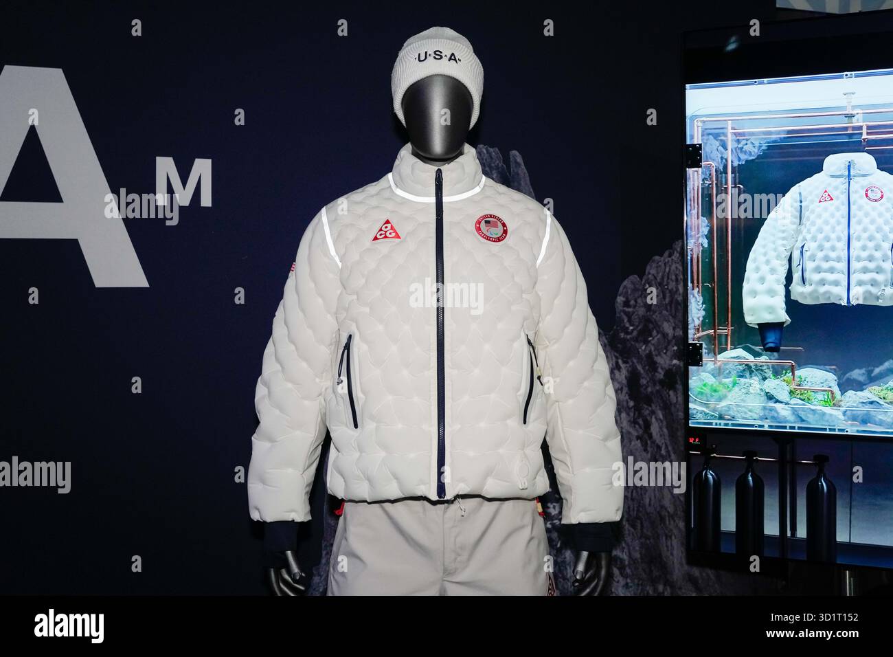 Detailed view of a Nike ACG Therma-FIT Air Milano Jacket during 